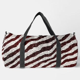 Bolso De Deporte Grande Brown Zebra