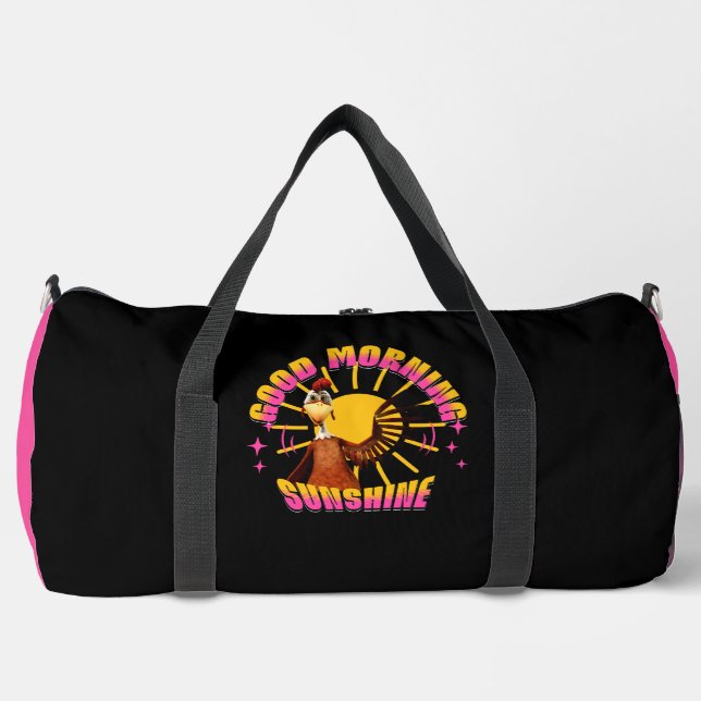 Bolso De Deporte Grande Buenos Días Sol Funny Rooster (Anverso)