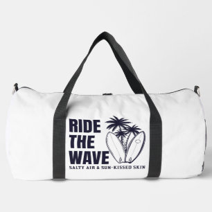 Bolso De Deporte Grande Cabalgando la Ola Piel Salada