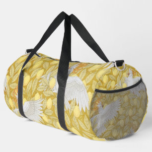 Bolso De Deporte Grande Cacatúas blancas y limones