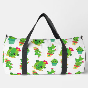 Bolso De Deporte Grande Cactus, Cactus Verde, Patrón Cactus