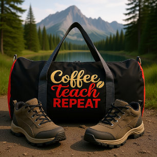 Bolso De Deporte Grande Café Enseña Repite Profesor 