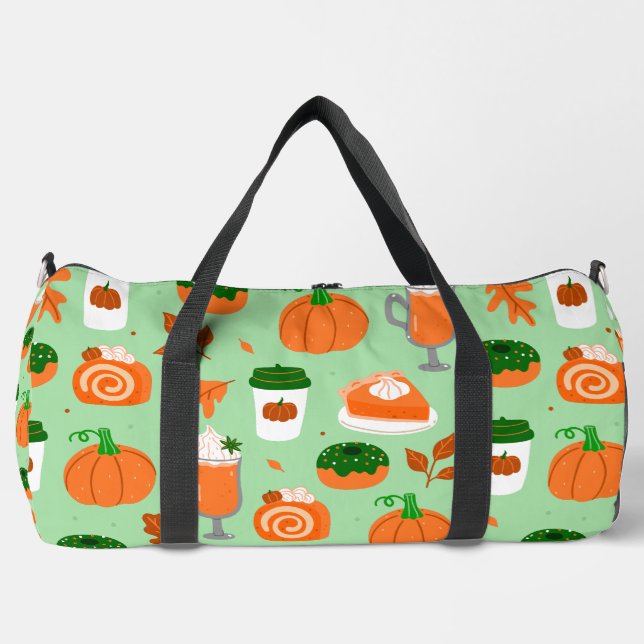 Bolso De Deporte Grande calabaza spp. café verde pastel (Anverso)
