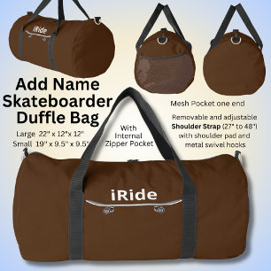 Bolso De Deporte Grande Cambiar texto, agregar nombre, patinador de iRide