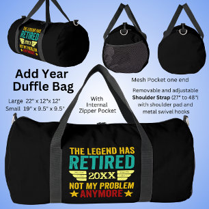 Bolso De Deporte Grande Cambio de Año Retirado 20xx Ya No Es Mi Problema