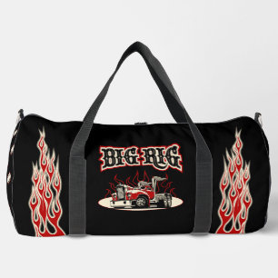 Bolso De Deporte Grande Camión retro personalizado "Big Rig"