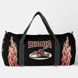Bolso De Deporte Grande Camión retro personalizado "Big Rig"