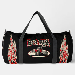 Bolso De Deporte Grande Camión retro personalizado "Big Rig"