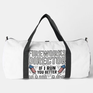Bolso De Deporte Grande Camisa divertida del director de fuegos artificial