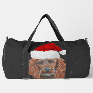 Bolso De Deporte Grande Camiseta clásica de Navidad Irish Setter