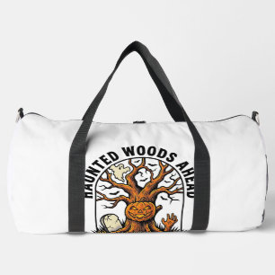 Bolso De Deporte Grande Camiseta de advertencia de Halloween vintage de ár