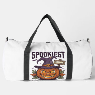 Bolso De Deporte Grande Camiseta de calabaza espeluznante grabado vintage