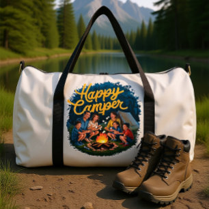 Bolso De Deporte Grande Camiseta para niño pequeño Feliz Campista (4)