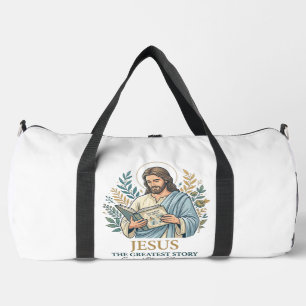 Bolso De Deporte Grande Camiseta Vintage de Jesús para Scrapbooking para M