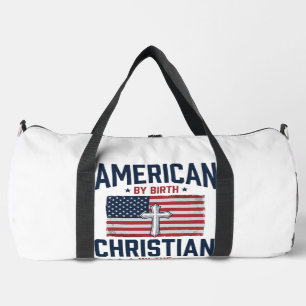 Bolso De Deporte Grande Camiseta Vintage de la Cruz de la Bandera Cristian