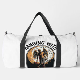 Bolso De Deporte Grande Camiseta Zombie Relajado Gráfico Vintage de Hallow