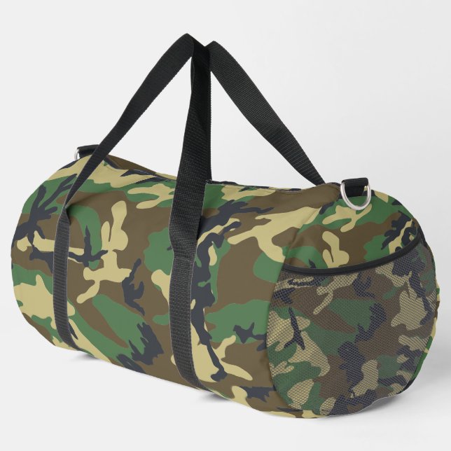 Bolso De Deporte Grande Camo Woodland (Esquina derecha)