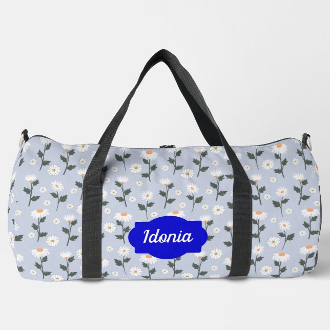 Bolso De Deporte Grande Campo de margaritas (Anverso)