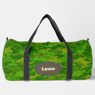 Bolso De Deporte Grande Camuflaje de Bosque de Pinos