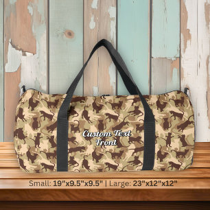 Bolso De Deporte Grande Camuflaje del desierto de los gatos