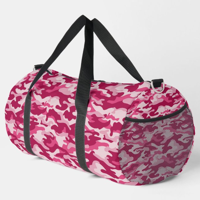 Bolso De Deporte Grande Camuflaje rosa de Camo (Esquina derecha)