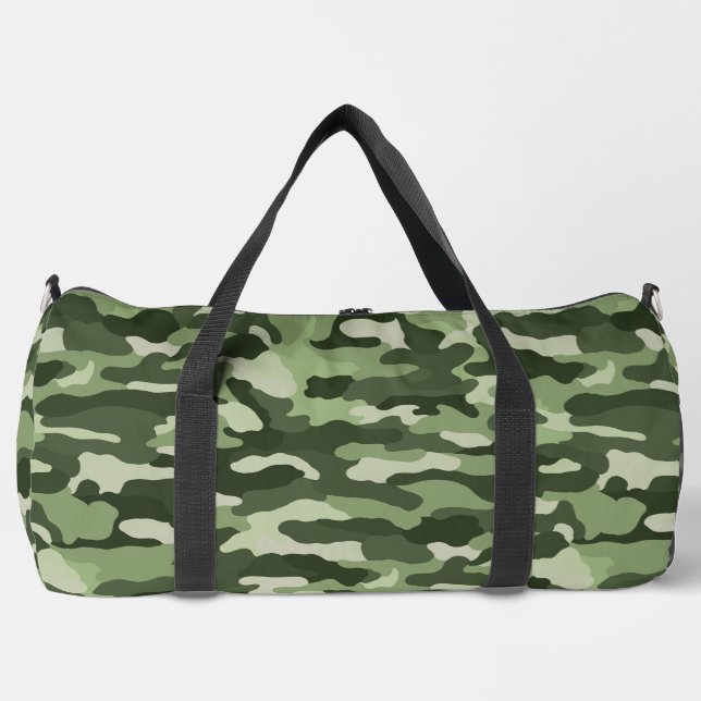 Bolso De Deporte Grande Camuflaje verde (Anverso)