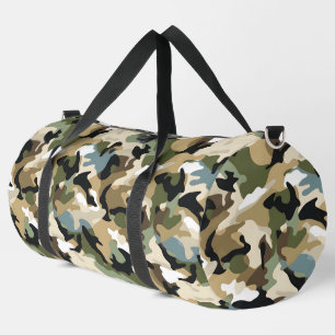 Bolso De Deporte Grande Camuflaje verde oscuro