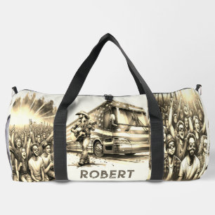 Bolso De Deporte Grande Cantante masculino con Personalizado de guitarra y
