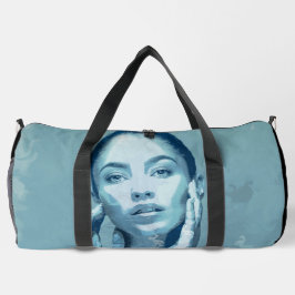 Bolso De Deporte Grande Canvas premium "Mujer en azul"