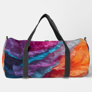 Bolso De Deporte Grande Capas de papel de seda abstractas luminosas