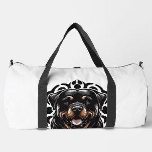Bolso De Deporte Grande Cara de perro Rottweiler