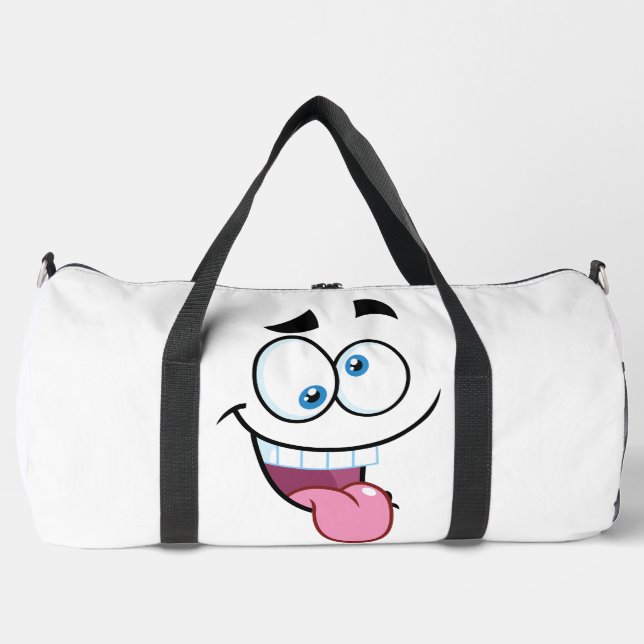 Bolso De Deporte Grande cara divertida (Anverso)