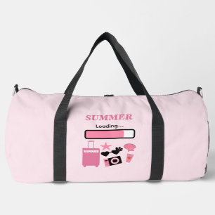 Bolso De Deporte Grande Carga de verano rosa