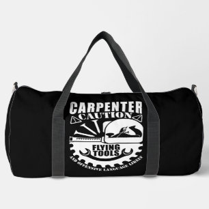 Bolso De Deporte Grande Carpintero Precaución Herramientas Voladoras 