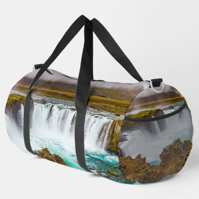 Bolso De Deporte Grande Catarata de Godafoss, Islandia (Esquina derecha)