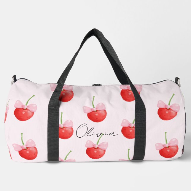 Bolso De Deporte Grande Cerezas rojas dulces (Anverso)