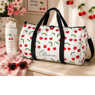 Bolso De Deporte Grande Cerezas rojas dulces 