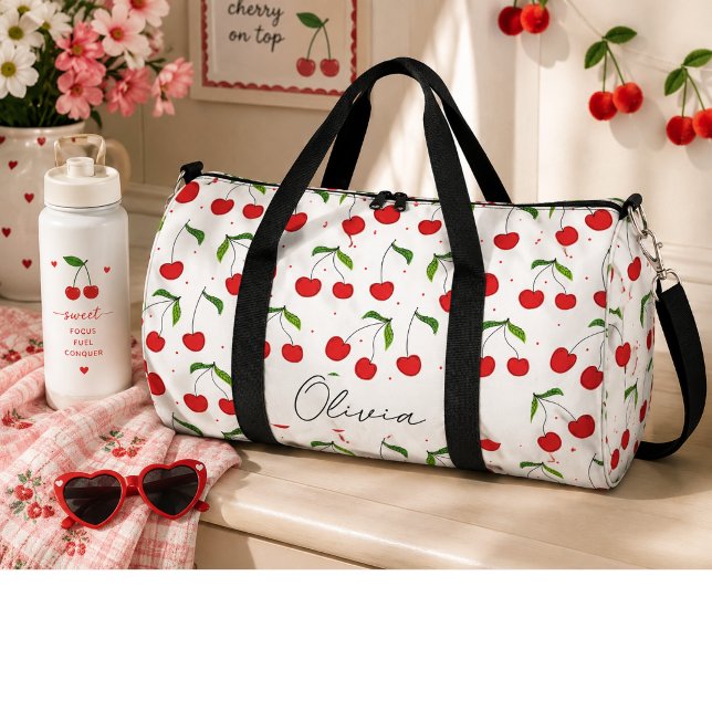 Bolso De Deporte Grande Cerezas rojas dulces  (Subido por el creador)