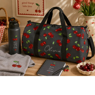 Bolso De Deporte Grande Cerezas rojas dulces