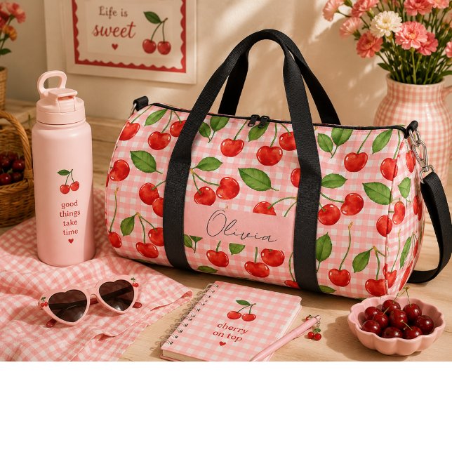 Bolso De Deporte Grande Cerezas rojas dulces  (Subido por el creador)