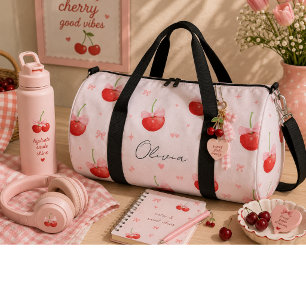 Bolso De Deporte Grande Cerezas rojas dulces 