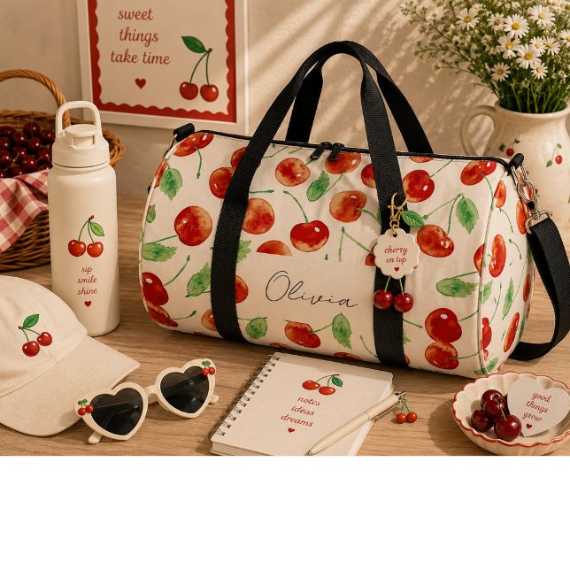 Bolso De Deporte Grande Cerezas rojas dulces  (Subido por el creador)