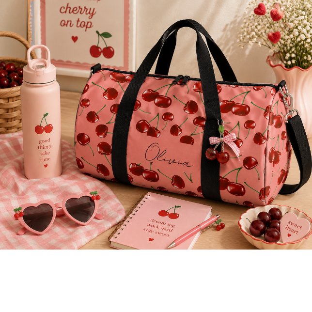 Bolso De Deporte Grande Cerezas rojas dulces  (Subido por el creador)