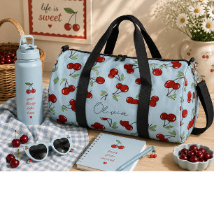 Bolso De Deporte Grande Cerezas rojas dulces 