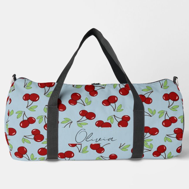 Bolso De Deporte Grande Cerezas rojas dulces (Anverso)