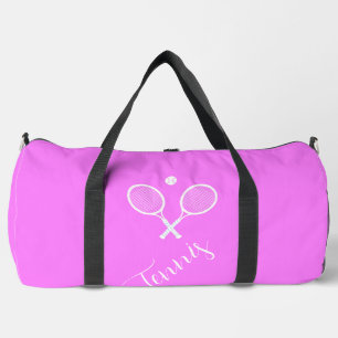 Bolso De Deporte Grande Chaquetas de tenis y Personalizado rosa profundo d