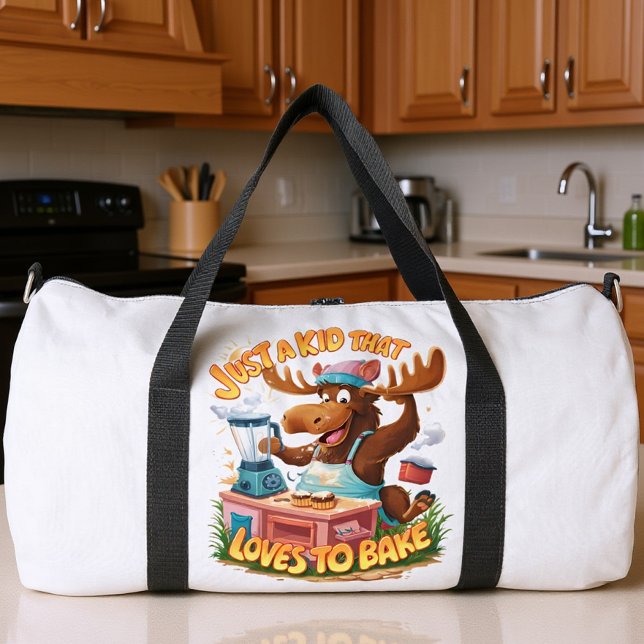 Bolso De Deporte Grande Chef Alce Cocina con Tormenta (Subido por el creador)