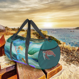 Bolso De Deporte Grande Chica SUP Amigas personalizadas del mar tropical
