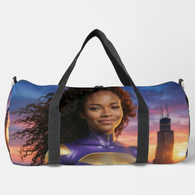 BOLSO DE DEPORTE GRANDE CHICAGO - SUPERHERO (Anverso)