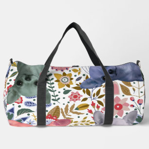 Bolso De Deporte Grande Chihuahuas Acuarela Adorables – Perro Colorido